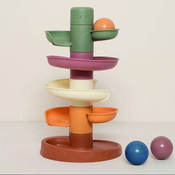 Little Dutch Spiral Tower Vintage spirālveida tornis krāsains Little Dutch Spiral Tower Vintage spirālveida tornis krāsains
