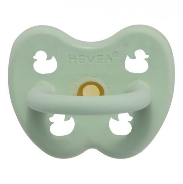 Hevea Pacifier - Mellow Mint Orthodontic dabīgā kaučuka knupītis mint 0-3 mēn. šķelts